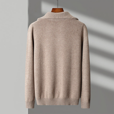 Taranto - Woll Pullover mit Reißverschluss