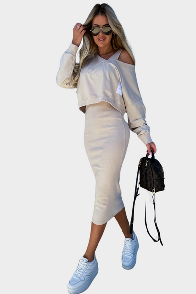 Olivia - Zweiteiliges-Set - Kleid mit passendem Oberteil