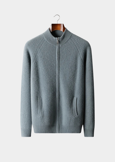 Camden - Gerippter Zip Pullover