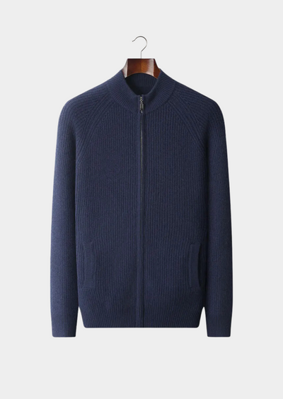 Camden - Gerippter Zip Pullover