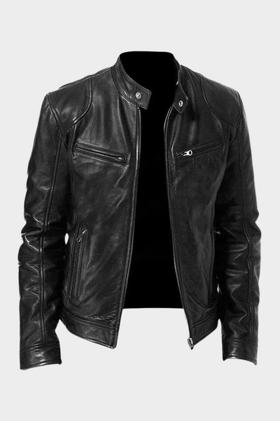 Simon - Lässige Lederjacke Zeitloses Design und Komfort