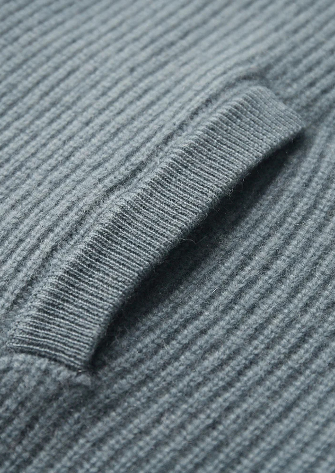 Camden - Gerippter Zip Pullover