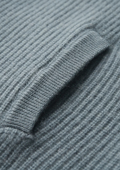 Camden - Gerippter Zip Pullover