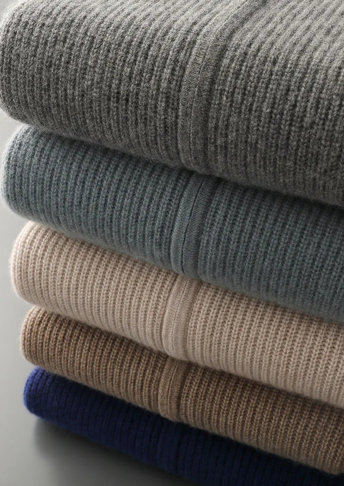 Camden - Gerippter Zip Pullover