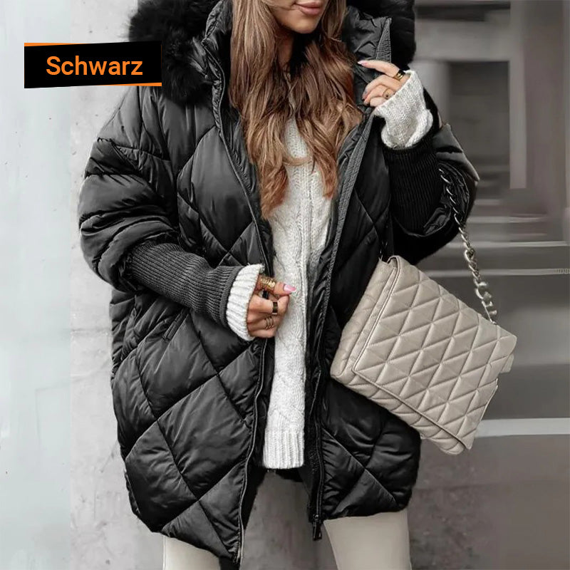 Susi - ❄️Winterschlussverkauf❄️Damen Midi-Parka mit Strickärmeln✈️Kostenloser Versand✈️