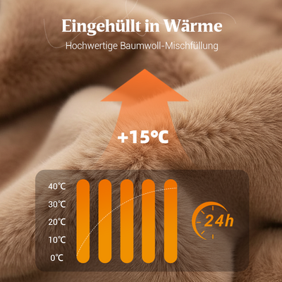 Damen Oversized Pufferjacke mit Kapuze im Patchwork-Design