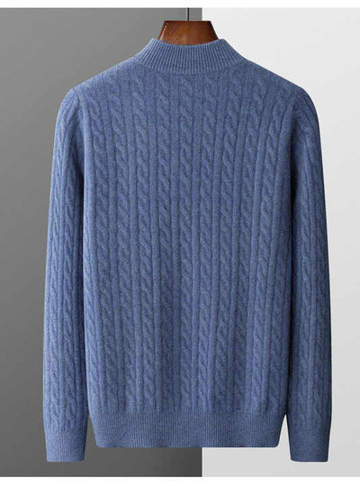 Deneb Strickpullover mit halbem Reißverschluss
