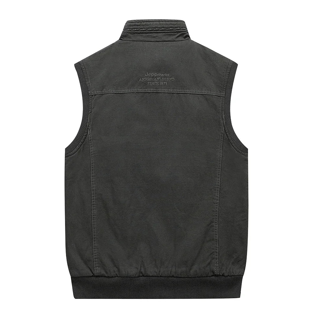 Matteo - Vintage-Weste mit mehreren Taschen