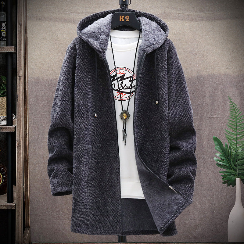 Marcel - Warme Strickjacke mit Reißverschluss