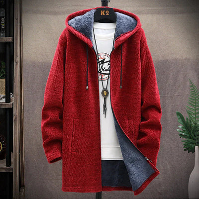 Marcel - Warme Strickjacke mit Reißverschluss