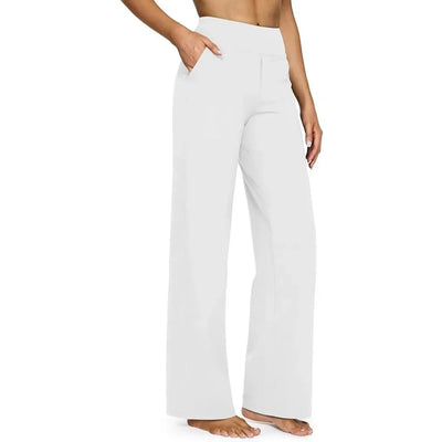 Sophie - Hoch taillierte Hose mit geradem Bein, lockere Yogahose