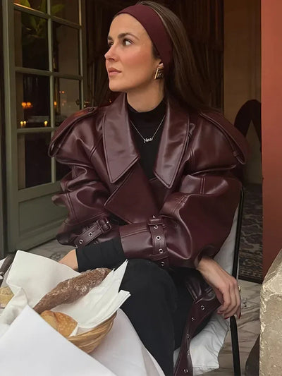 Deena - PU Lederjacke