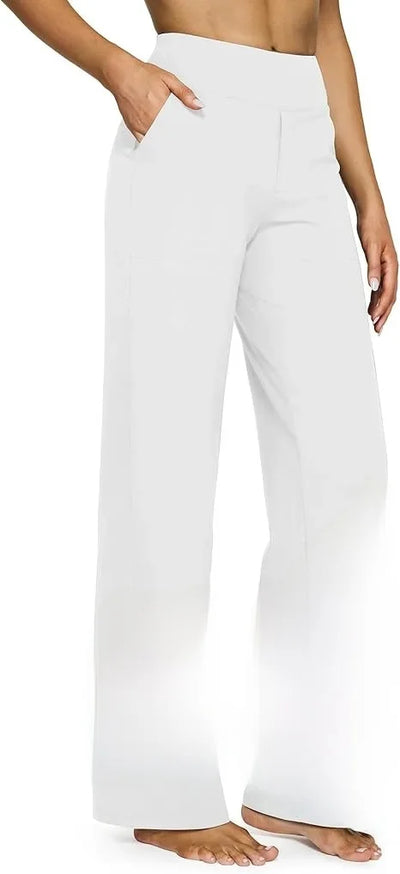 Sophie - Hoch taillierte Hose mit geradem Bein, lockere Yogahose