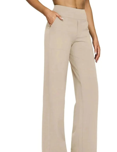 Sophie - Hoch taillierte Hose mit geradem Bein, lockere Yogahose