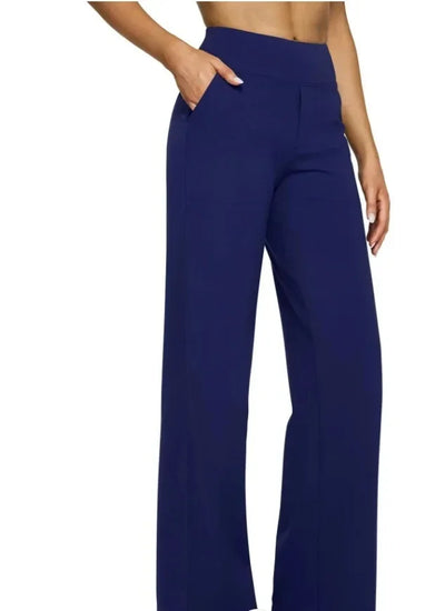 Sophie - Hoch taillierte Hose mit geradem Bein, lockere Yogahose