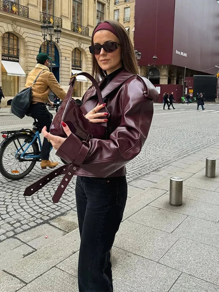 Deena - PU Lederjacke