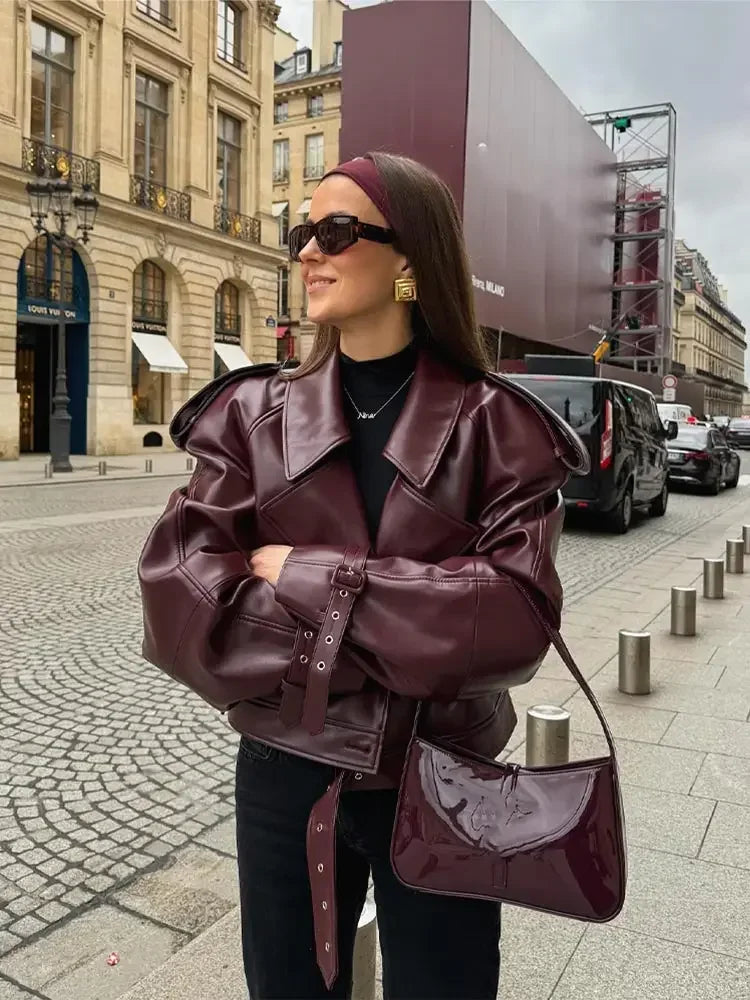 Deena - PU Lederjacke