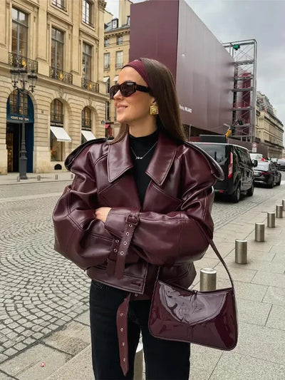 Deena - PU Lederjacke