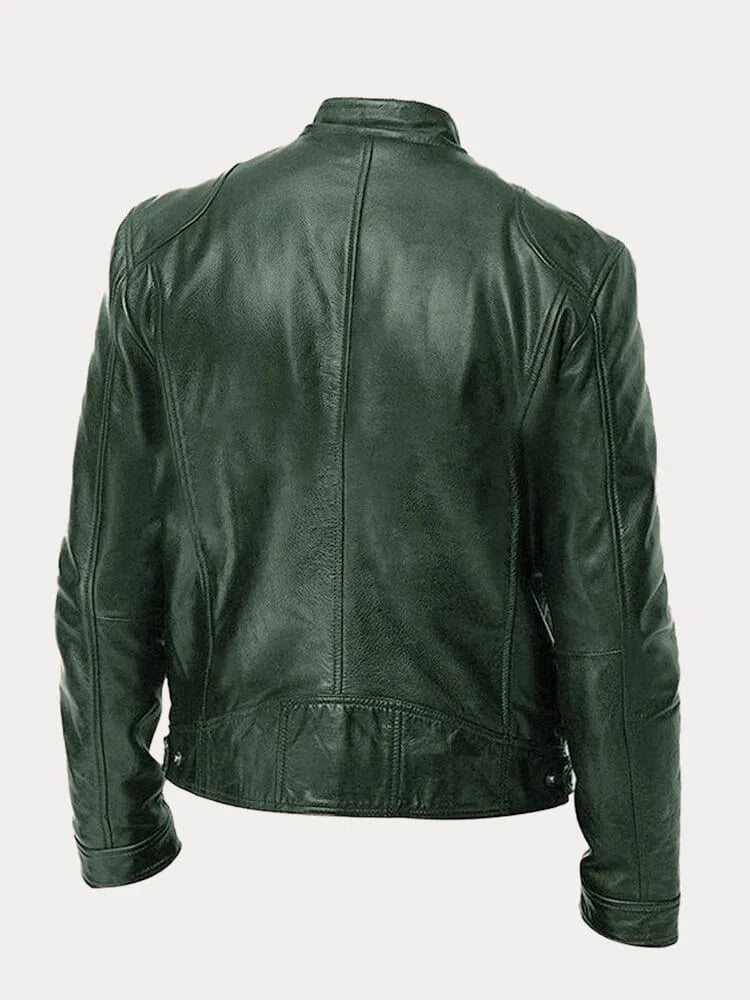Simon - Lässige Lederjacke Zeitloses Design und Komfort