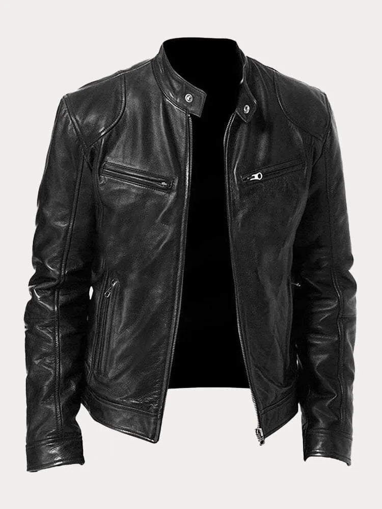 Simon - Lässige Lederjacke Zeitloses Design und Komfort
