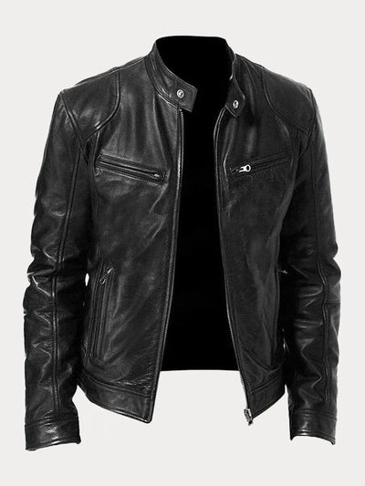 Simon - Lässige Lederjacke Zeitloses Design und Komfort