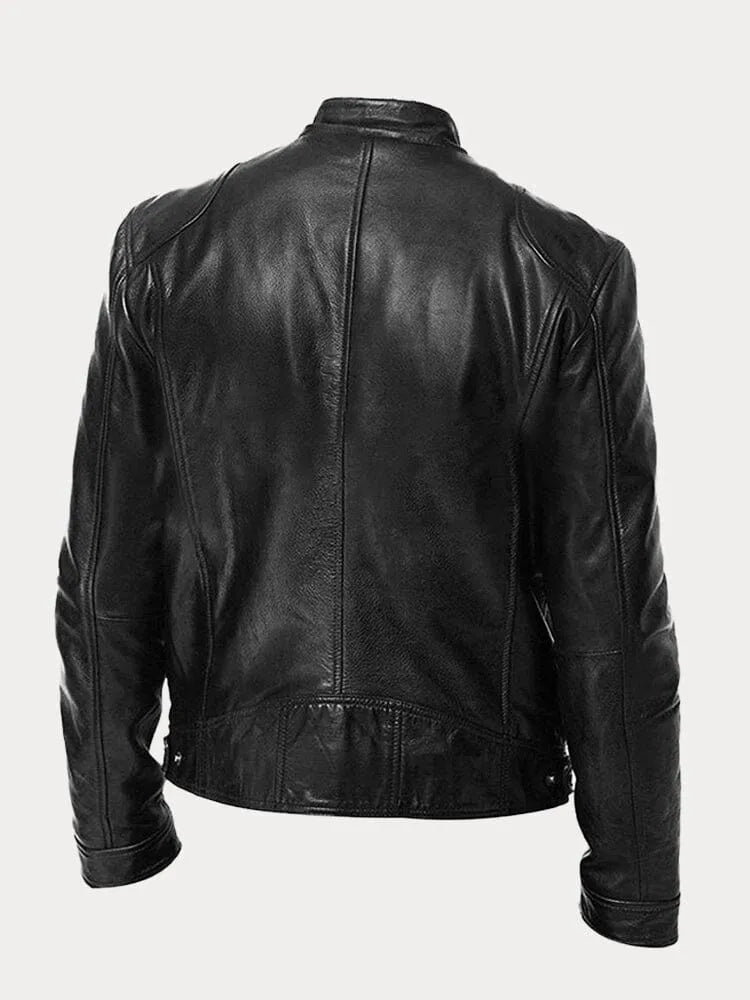 Simon - Lässige Lederjacke Zeitloses Design und Komfort