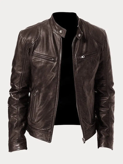 Simon - Lässige Lederjacke Zeitloses Design und Komfort