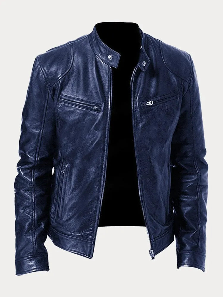 Simon - Lässige Lederjacke Zeitloses Design und Komfort