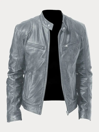 Simon - Lässige Lederjacke Zeitloses Design und Komfort