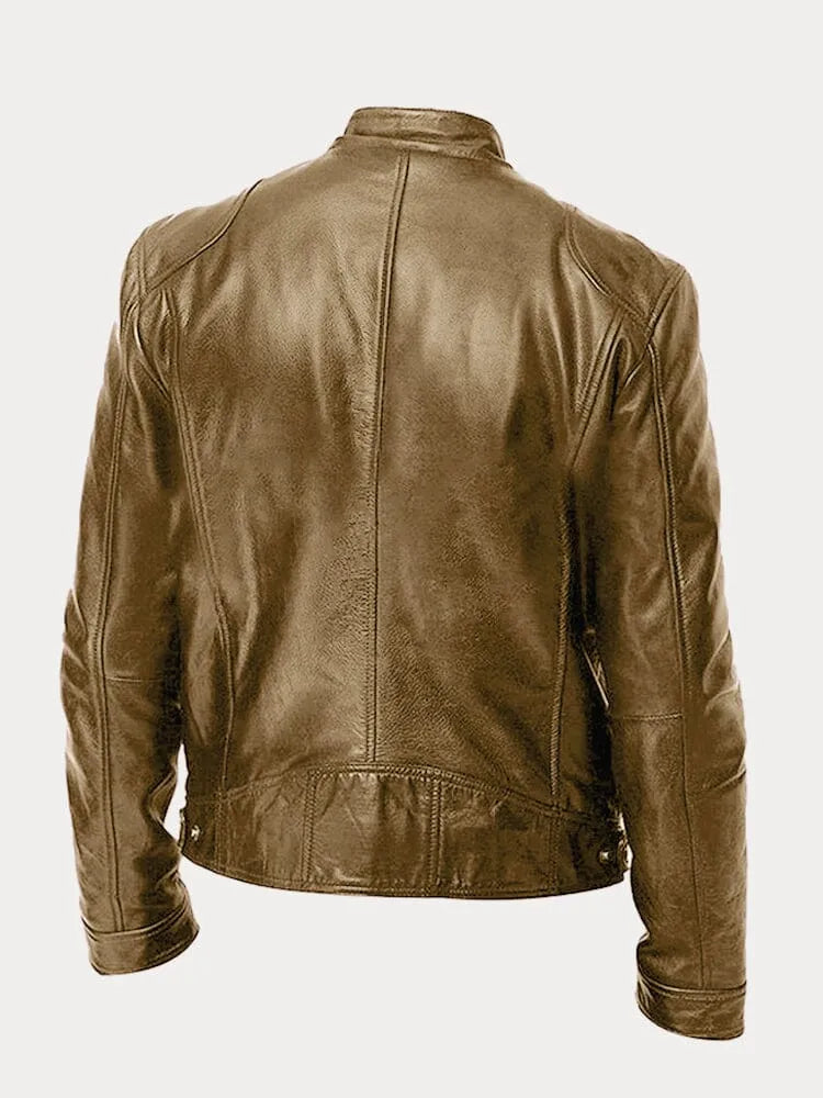 Simon - Lässige Lederjacke Zeitloses Design und Komfort
