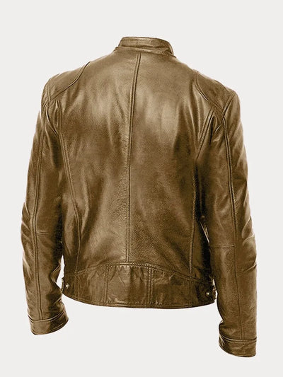 Simon - Lässige Lederjacke Zeitloses Design und Komfort