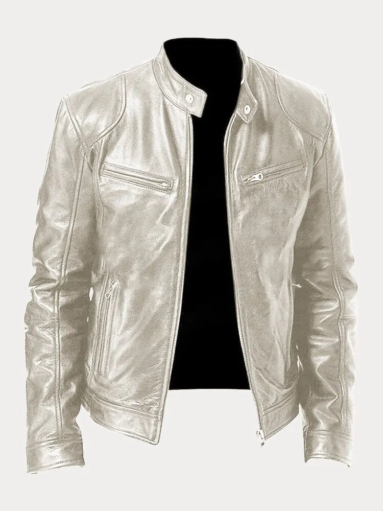 Simon - Lässige Lederjacke Zeitloses Design und Komfort