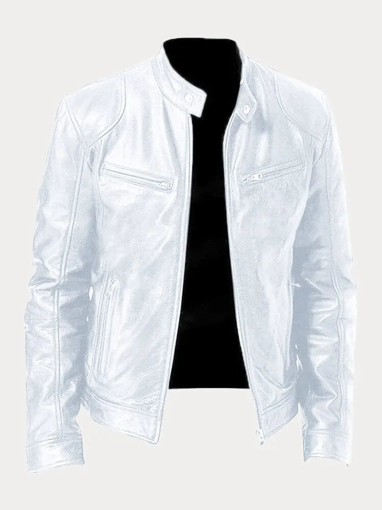 Simon - Lässige Lederjacke Zeitloses Design und Komfort