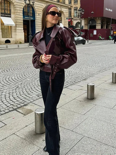 Deena - PU Lederjacke