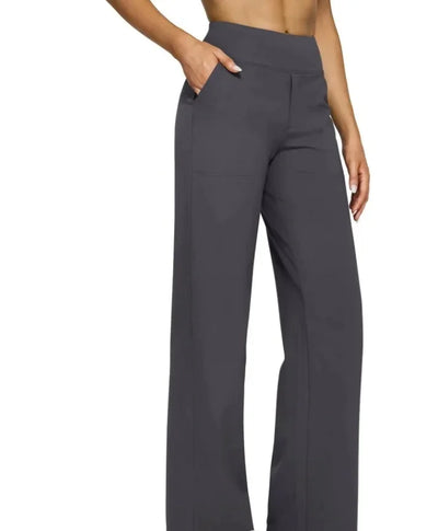 Sophie - Hoch taillierte Hose mit geradem Bein, lockere Yogahose