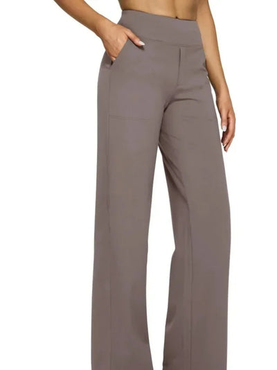 Sophie - Hoch taillierte Hose mit geradem Bein, lockere Yogahose