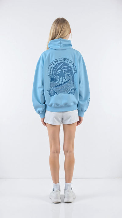 Abigail Bestickter Kapuzenpullover