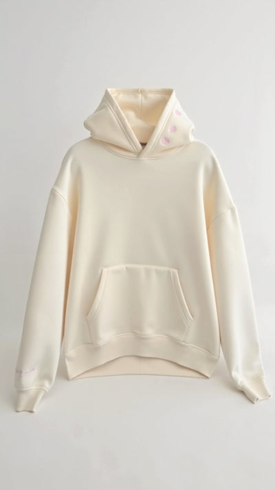 Abigail Bestickter Kapuzenpullover
