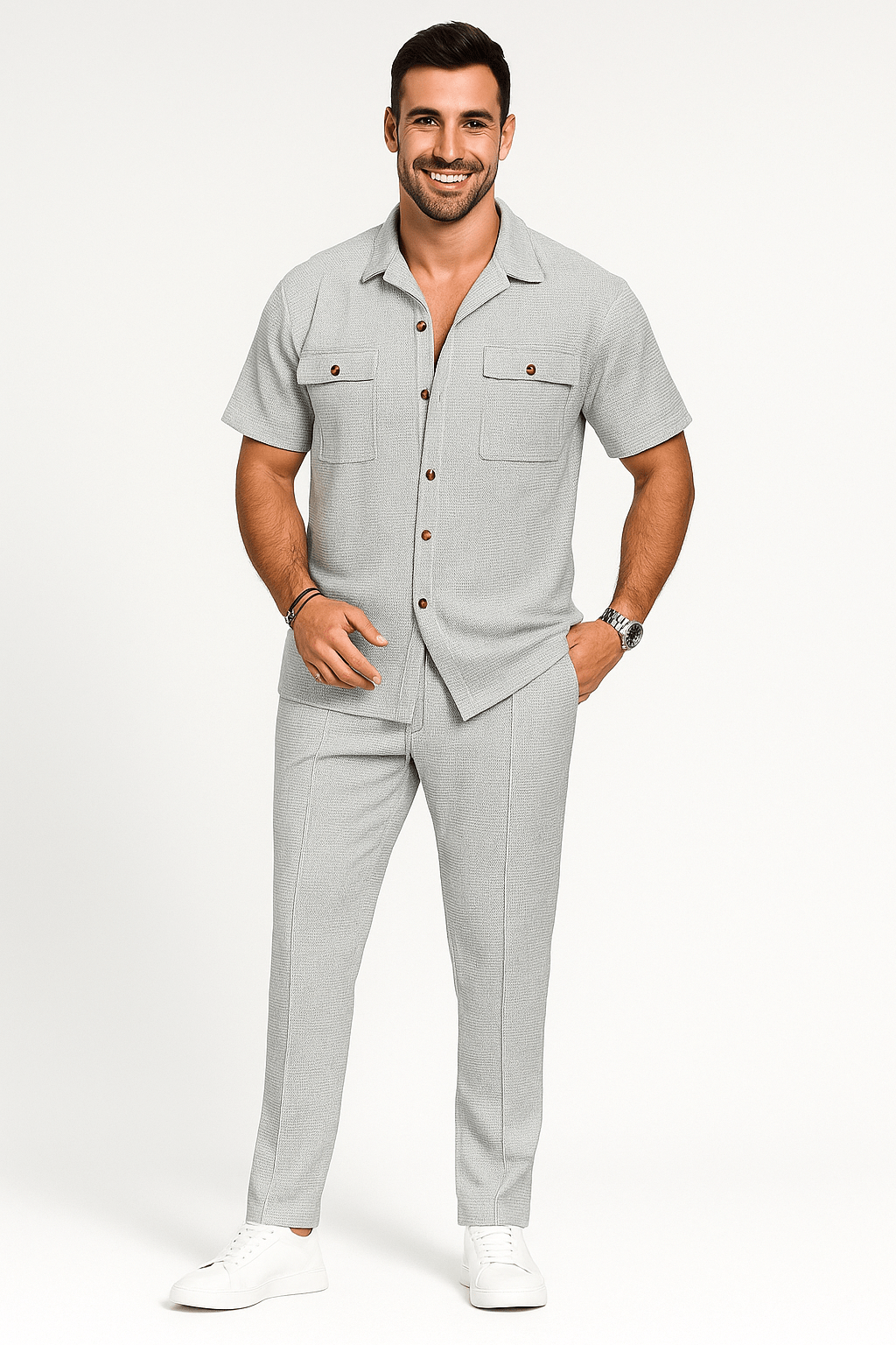 Ali Freizeit-Set mit Brusttaschen und Hose