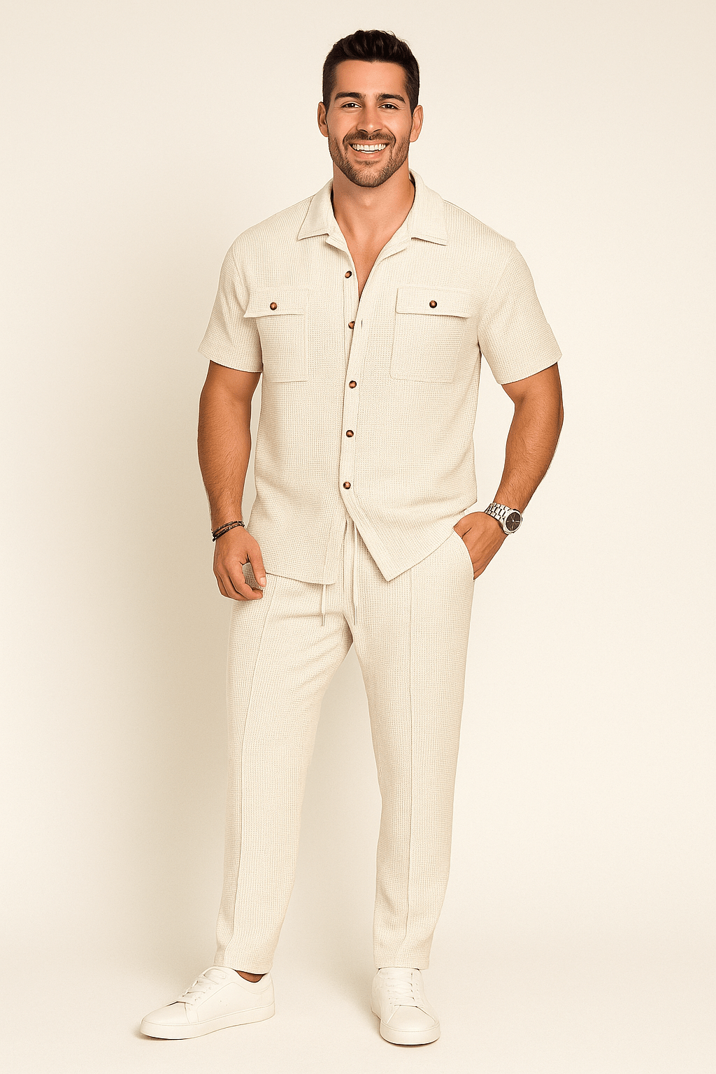 Ali Freizeit-Set mit Brusttaschen und Hose