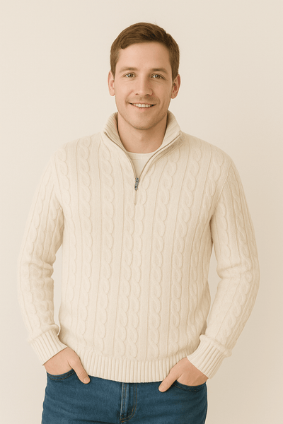 Anton Kabelstrickpullover