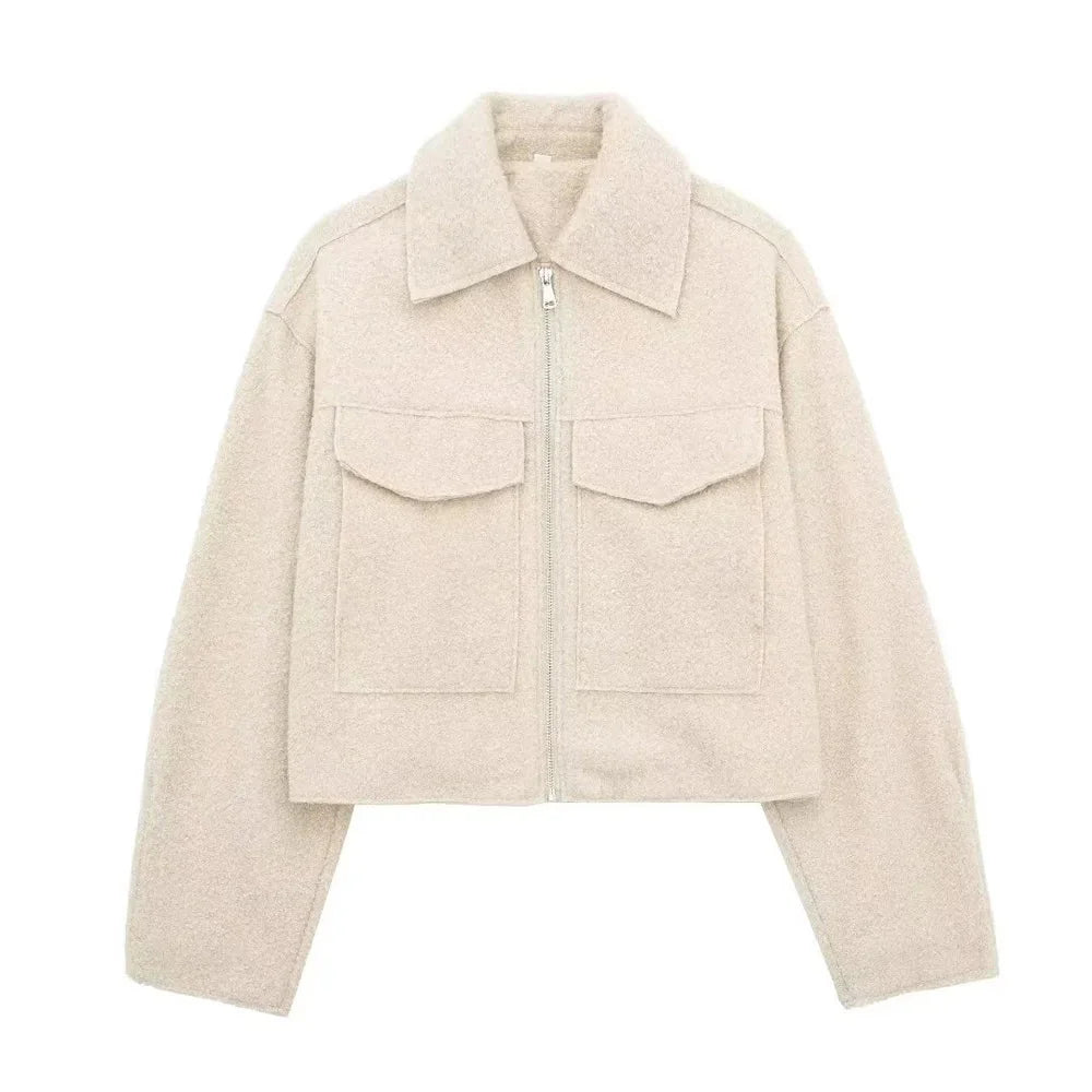 Ayla Kurzjacke mit Reißverschluss und Taschen