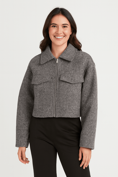 Ayla Kurzjacke mit Reißverschluss und Taschen