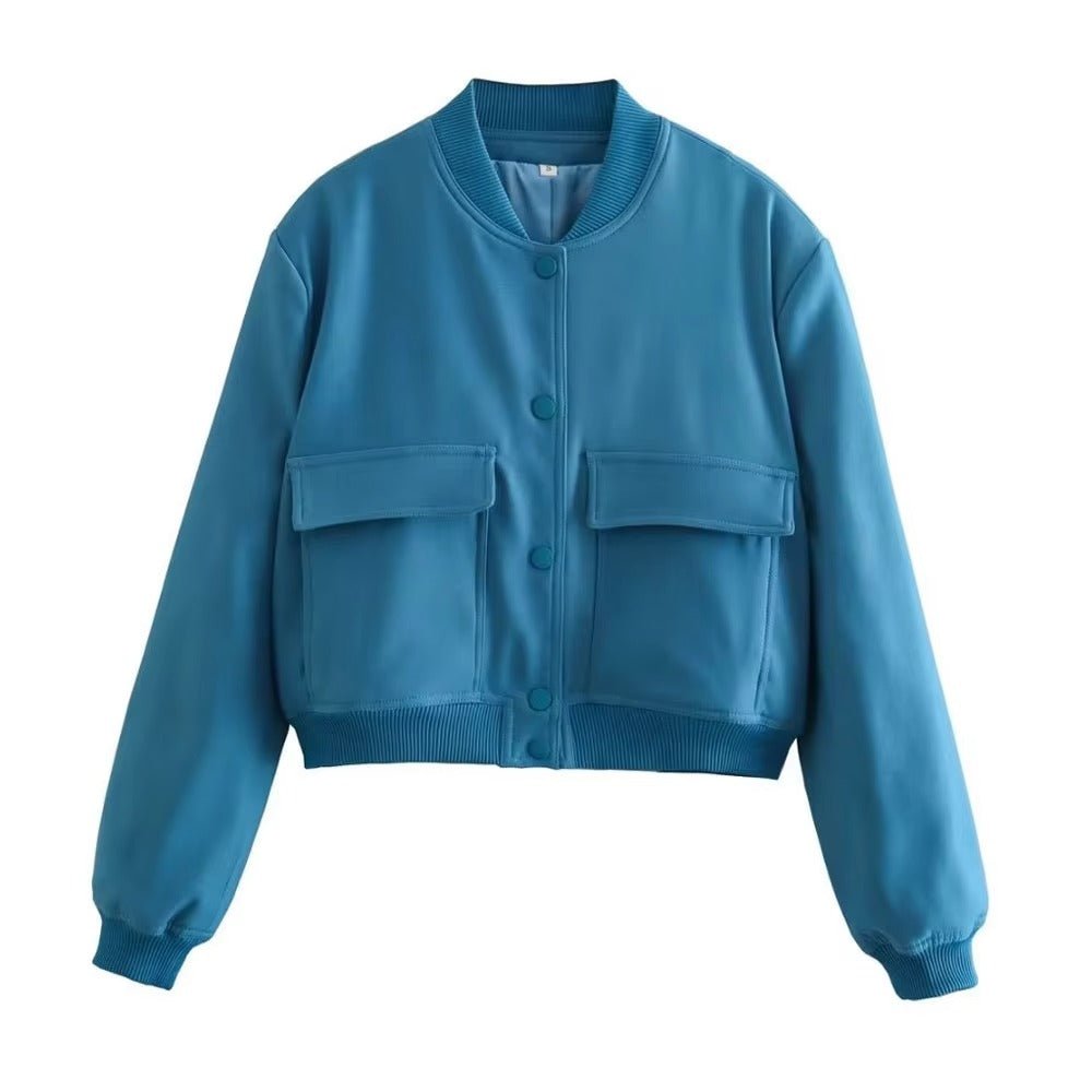 Barbara Blousonjacke mit Taschen Knopfverschluss