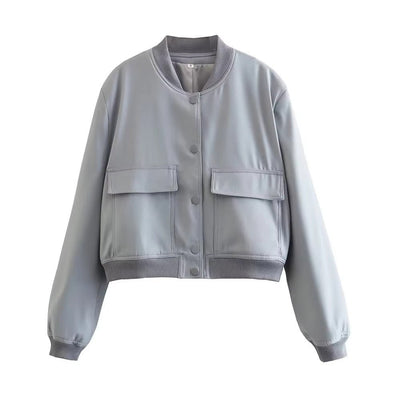 Barbara Blousonjacke mit Taschen Knopfverschluss