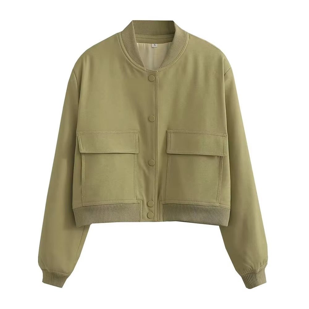 Barbara Blousonjacke mit Taschen Knopfverschluss