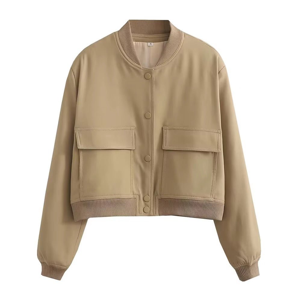 Barbara Blousonjacke mit Taschen Knopfverschluss