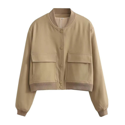 Barbara Blousonjacke mit Taschen Knopfverschluss