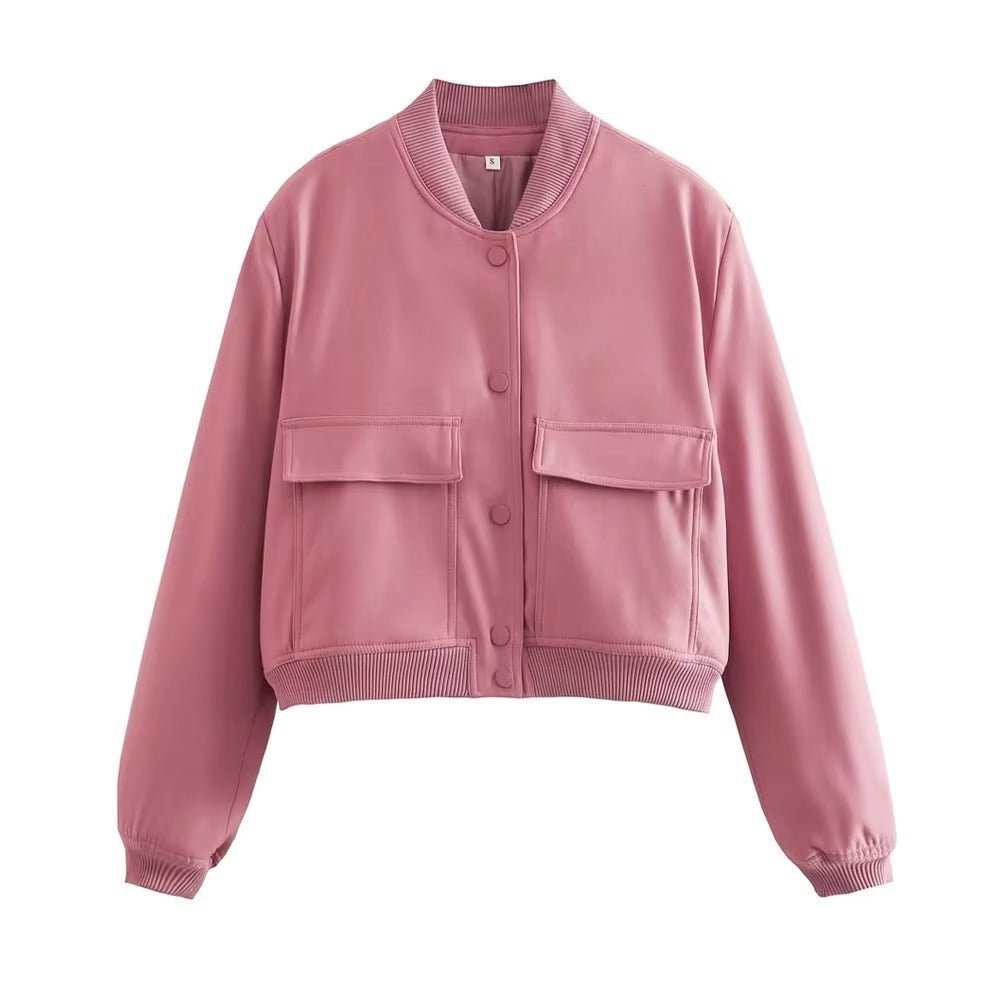 Barbara Blousonjacke mit Taschen Knopfverschluss