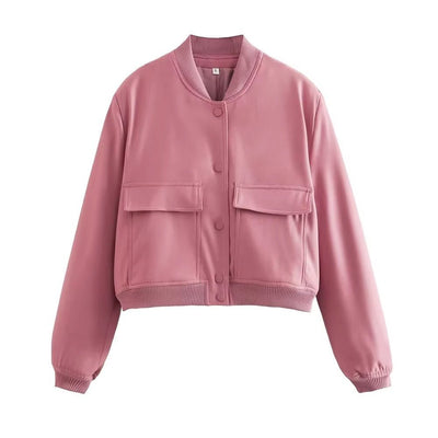 Barbara Blousonjacke mit Taschen Knopfverschluss